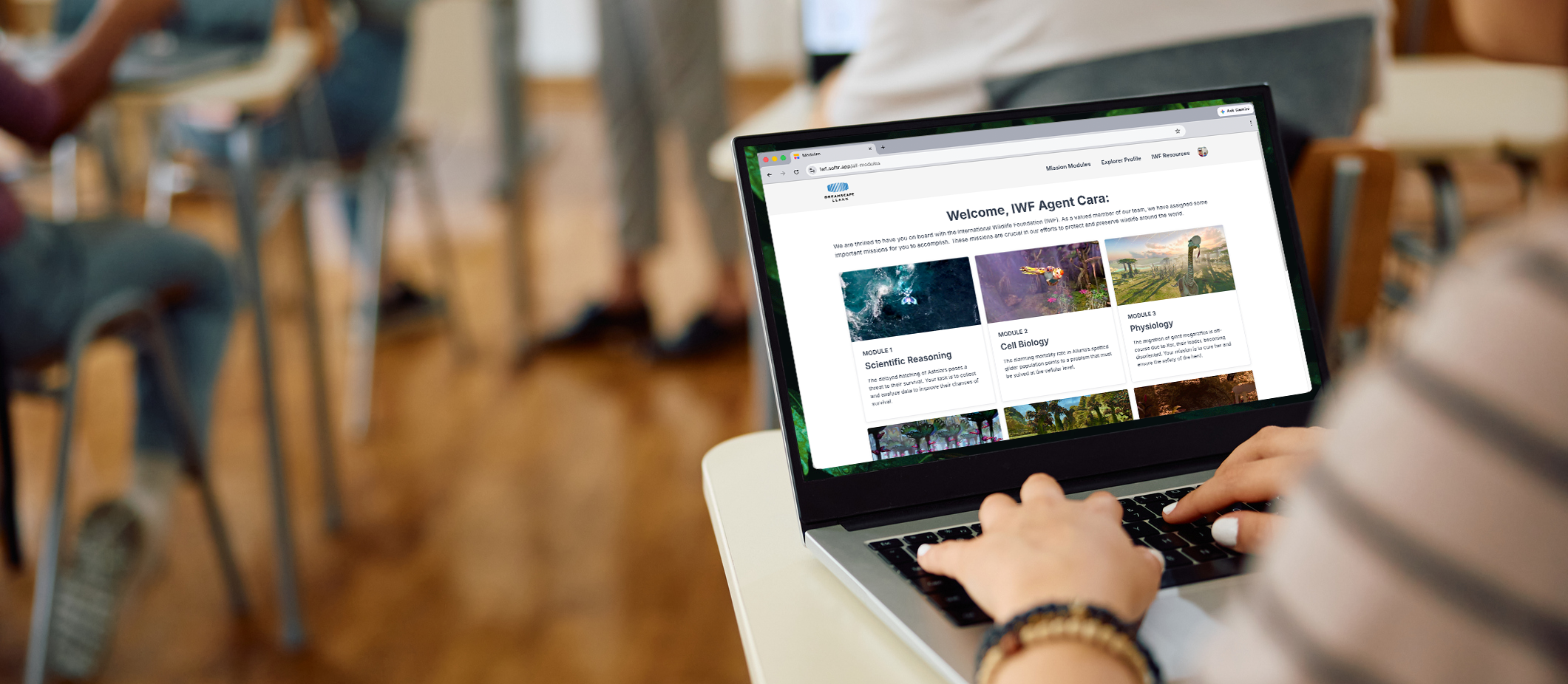 LMS platform example